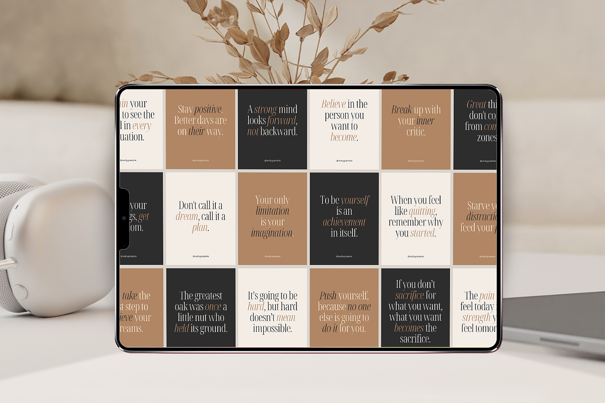Mindset Quotes Instagram Posts preview 8