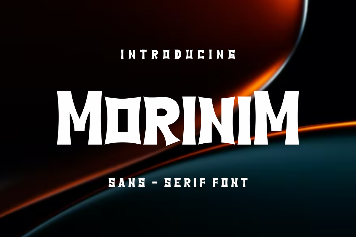 Morinim, a Sans Serif Font by lelevien (Photo 3 of 4)