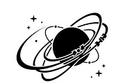 60 Planet Orbit Abstract Silhouette, an Empty State Illustration by Amazin_art (Thumbnail 27 of 35)