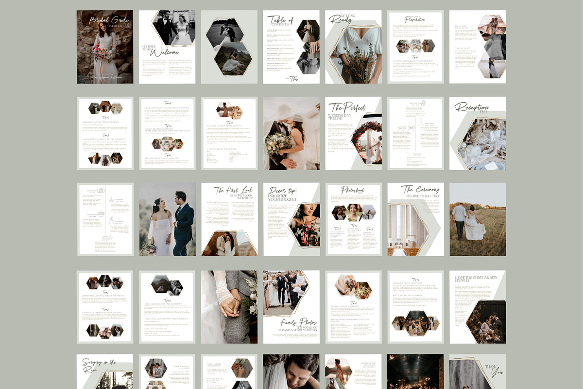 GOLD Bride Photography Client Guide, a Magazine Template by Signature Edits (Photo 3 of 10)