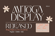 Mitoga Display, a Serif Font by Franstudio (Thumbnail 1 of 15)