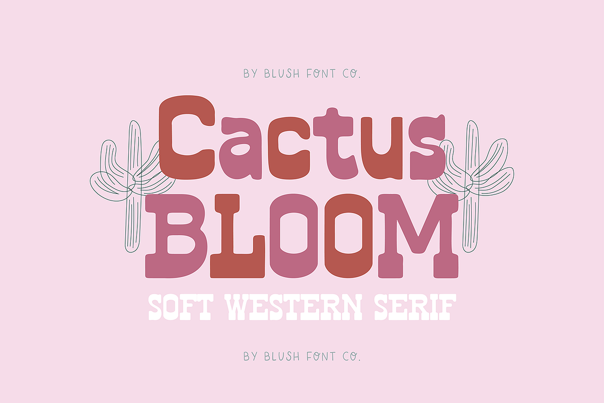 CACTUS BLOOM Slab Serif Western Font, a Slab Serif Font by Blush Font Co. (Photo 1 of 3)