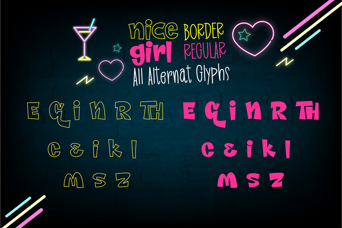 Nice Girl, a Sans Serif Font by BBtypeStudios (Photo 10 of 10)
