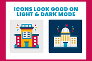 70 Buildings Icon Set, a Solid Icon by Flat Icons (Thumbnail 7 of 7)
