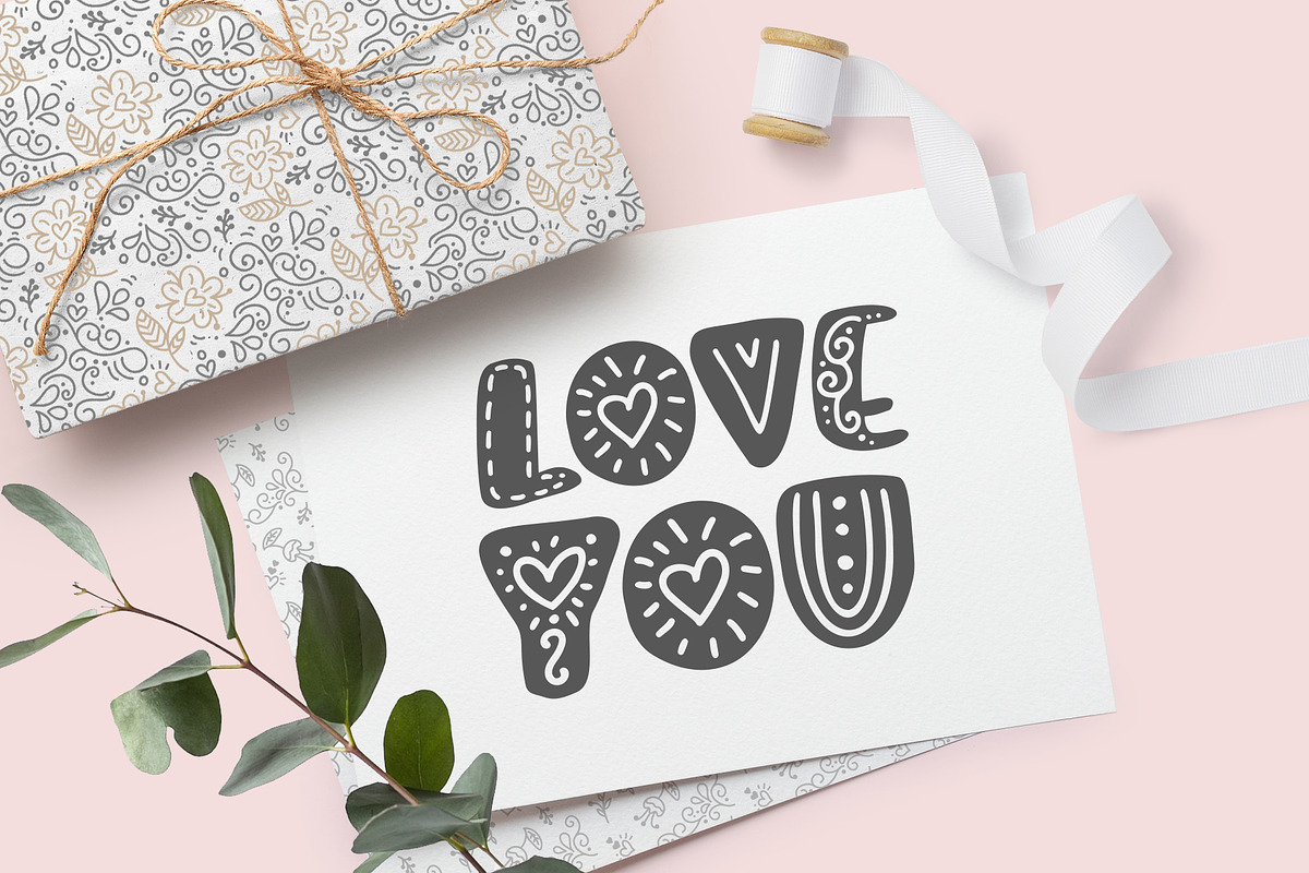 Soft vintage Scandinavian Decor Font preview 2
