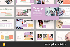 Makeup Skincare Google Slides PPoint, a Presentation Template by Fit-tee