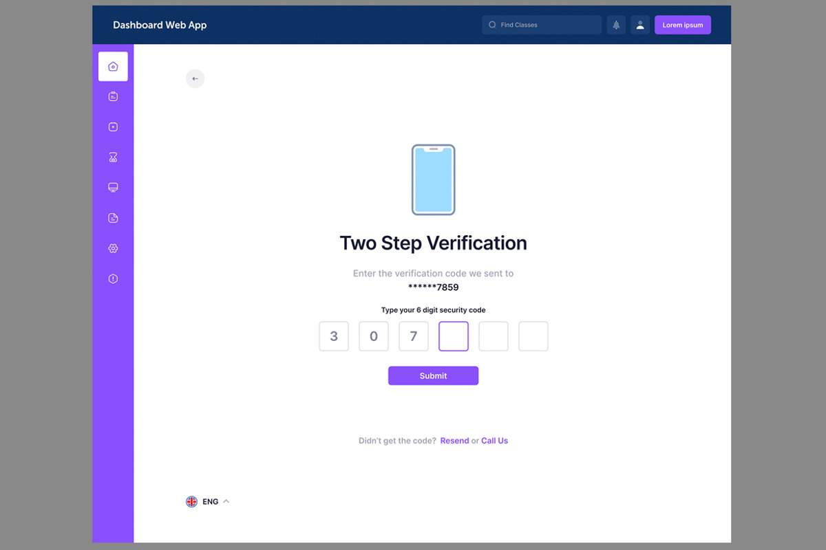 Sign up, sign in & Password Web app, an App Template by nagaredesignstudio (Photo 4 of 5)