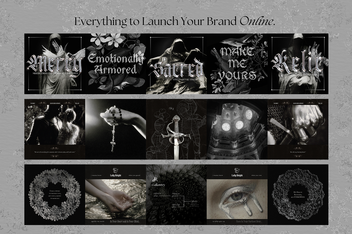Medieval Romance Social Media Bundle, a Social Media Template by The Flossy Finch (Photo 17 of 23)