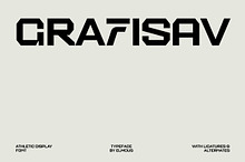 Grafisav - Athletic Display Font