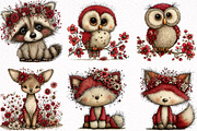 Whimsical Woodland Summer Animals, an Illustration by DreamArtGraphic (Thumbnail 2 of 8)