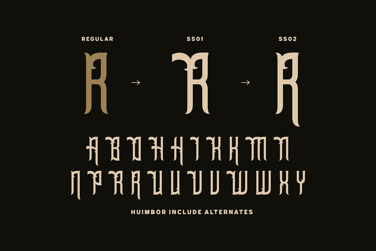 Huimbor - Vintage Serif Display Font, a Serif Font by Fype Co. (Photo 4 of 5)