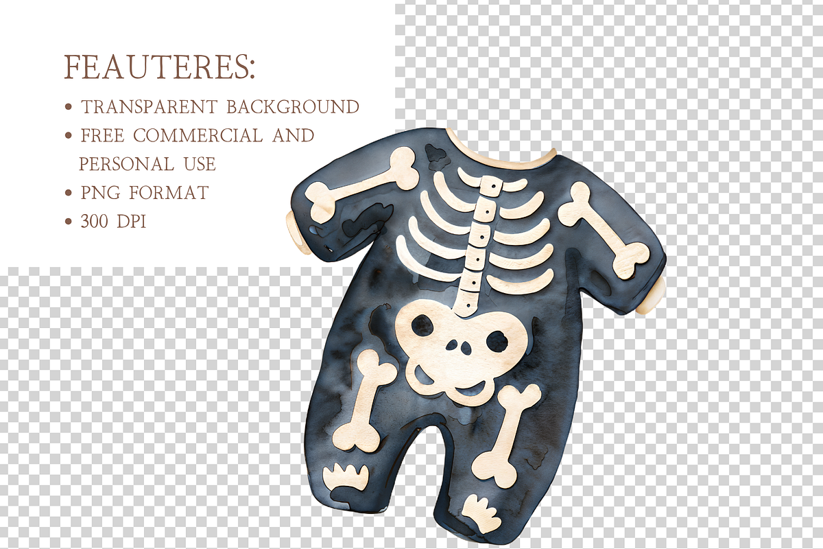Cute Halloween Clipart, a Decorative Illustration by MockupWizard (Photo 3 of 4)