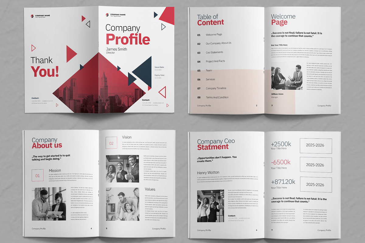 Company Profile Layout, a Brochure Template by ContestDesign (Photo 2 of 3)