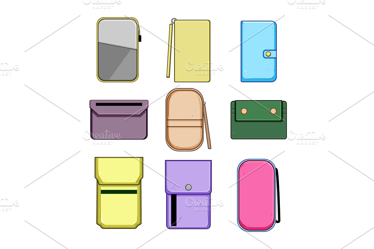 People carrying different wallet and, an Object Illustration by pikepicture