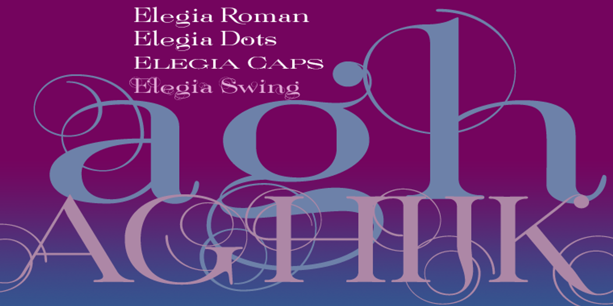 Elegia, a Serif Font by Wiescher-Design (Photo 1 of 5)