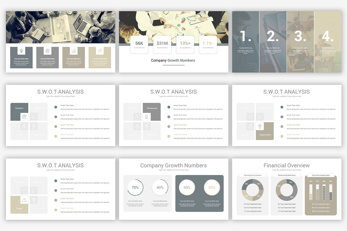 Simplicity PowerPoint Template, a Presentation Template by SlideOne