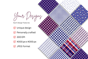 Farmhouse Blue Pattern Collection, a Pattern Graphic by Earley Bird Design Studio (Thumbnail 5 of 6)