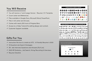 ATS Resume CV Word & Google Docs 57