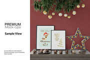 Christmas Frames & Wallpaper Mockups, a Product Mockup by mock-ups (Thumbnail 10 of 16)