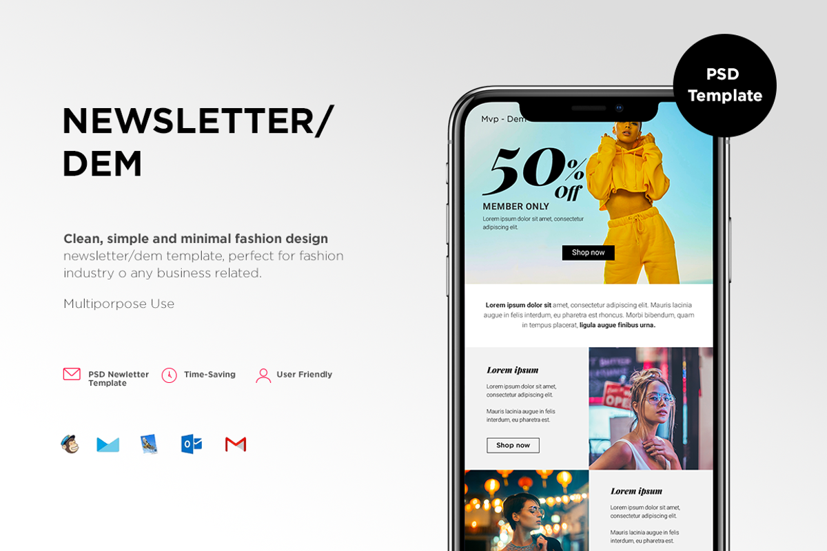 MVP-Newsletter/Dem, an Email Template by MVP Factory (Photo 1 of 5)