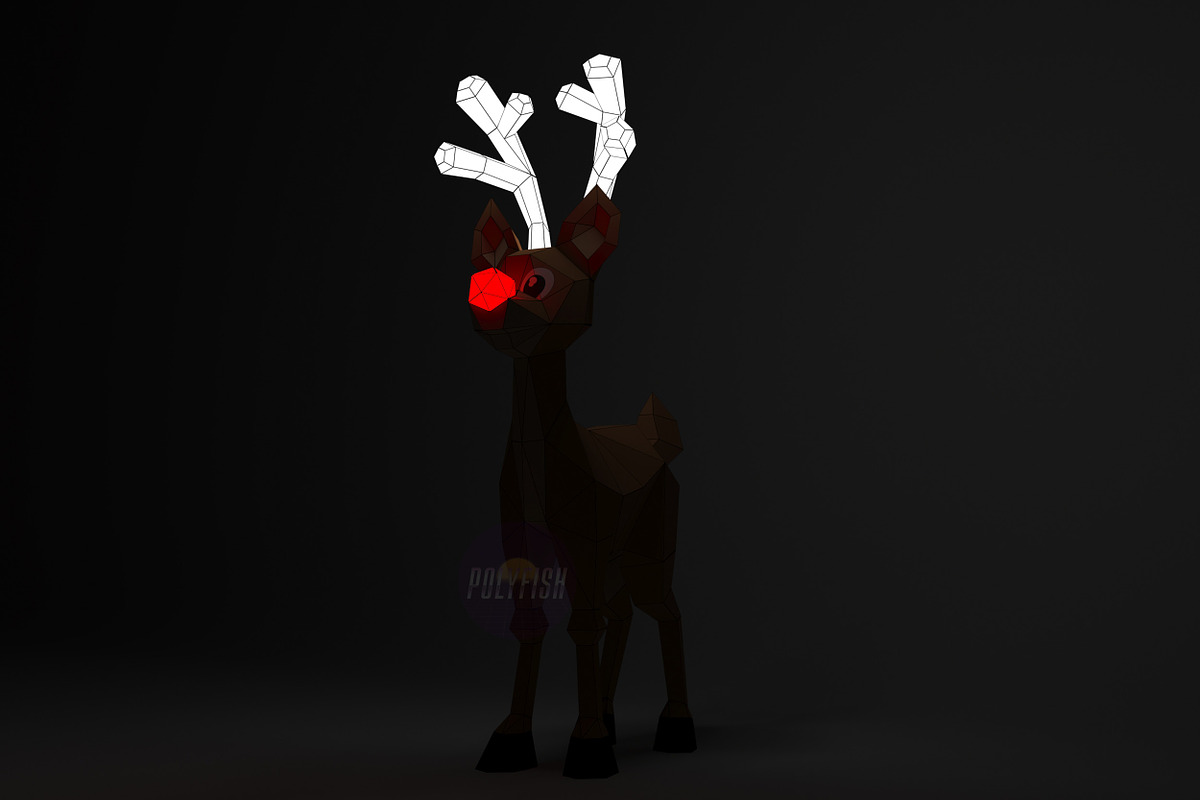 DIY Christmas Deer PDF template, a Templates & Theme by PolyFish (Photo 4 of 6)