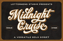 Midnight Cruise - Bold Script