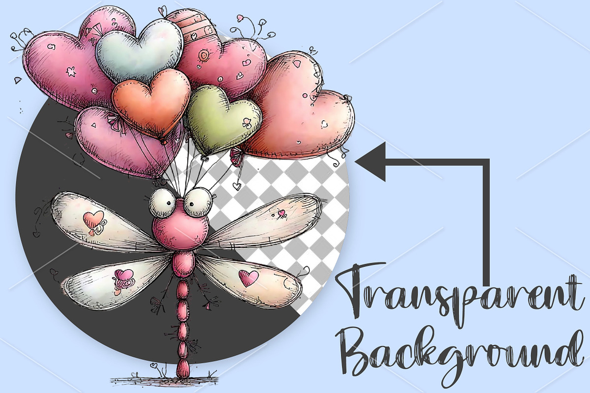Watercolor Birthday Bugs Clipart PNG, a Seasonal Illustration by Canvas Craft (Photo 2 of 7)