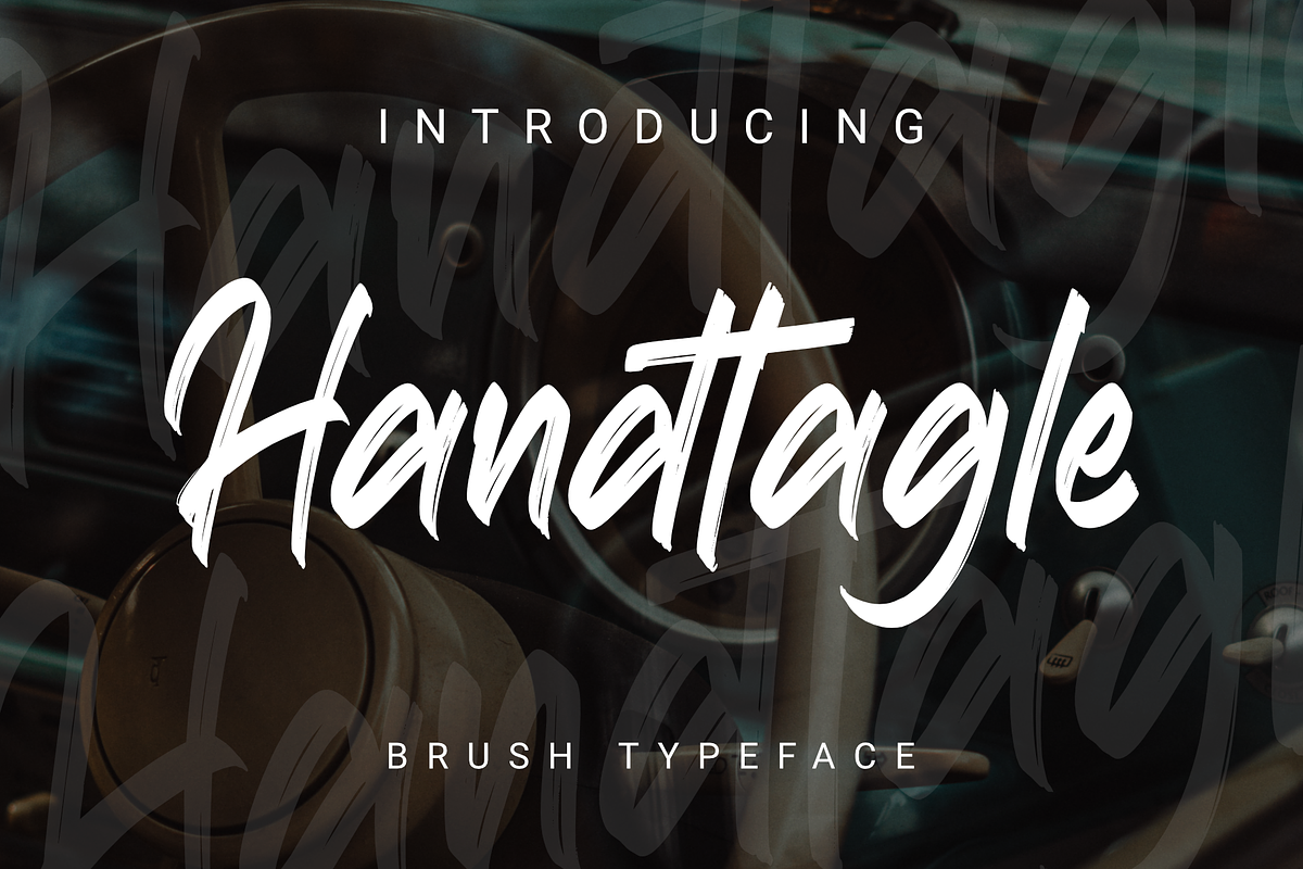 Handtagle, a Font by Dumadistyle (Photo 1 of 6)