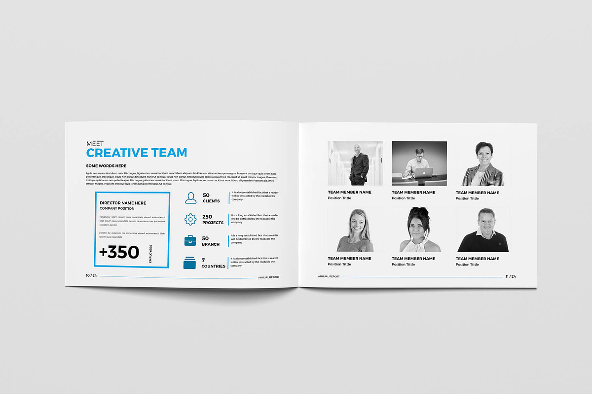 A5 Annual Report Brochure, a Brochure Template by New Lines (Photo 5 of 13)