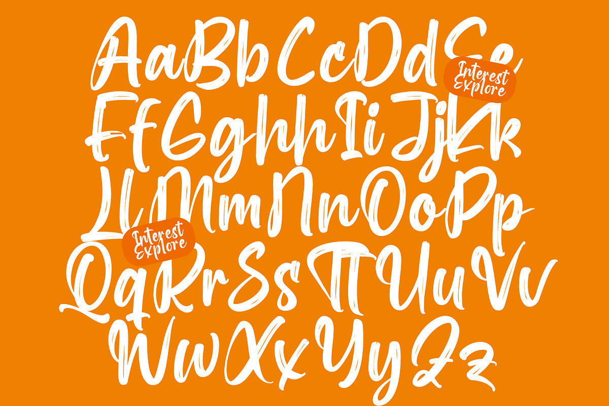 Interest Explore Modern Brush Font, a Script Font by Letterena Studios Script (Photo 13 of 20)