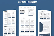 Delicious  Wireframe Landing Page, a Landing Page Template by MightyDesign (Thumbnail 1 of 9)