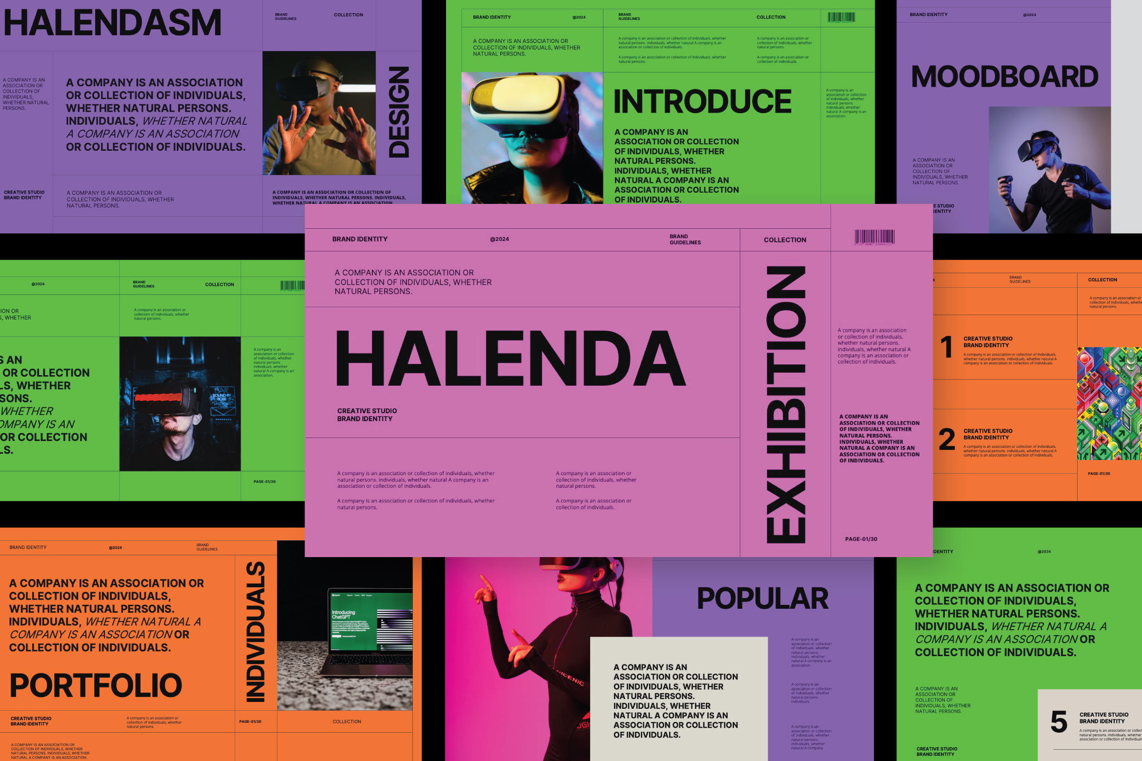 Halenda - Brand Identity Keynote, a Presentation Template by Creatorism