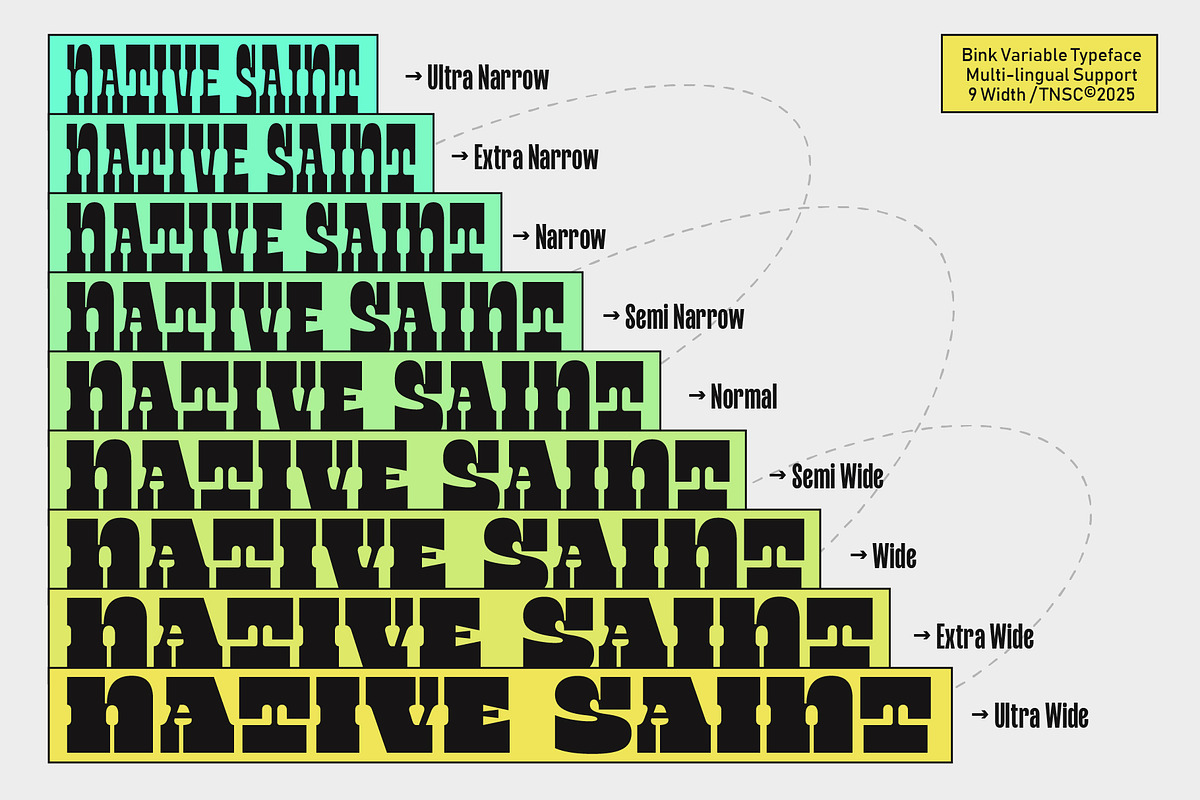TNSC Bink - Slab Serif Display, a Slab Serif Font by The Native Saint Club (Photo 4 of 16)