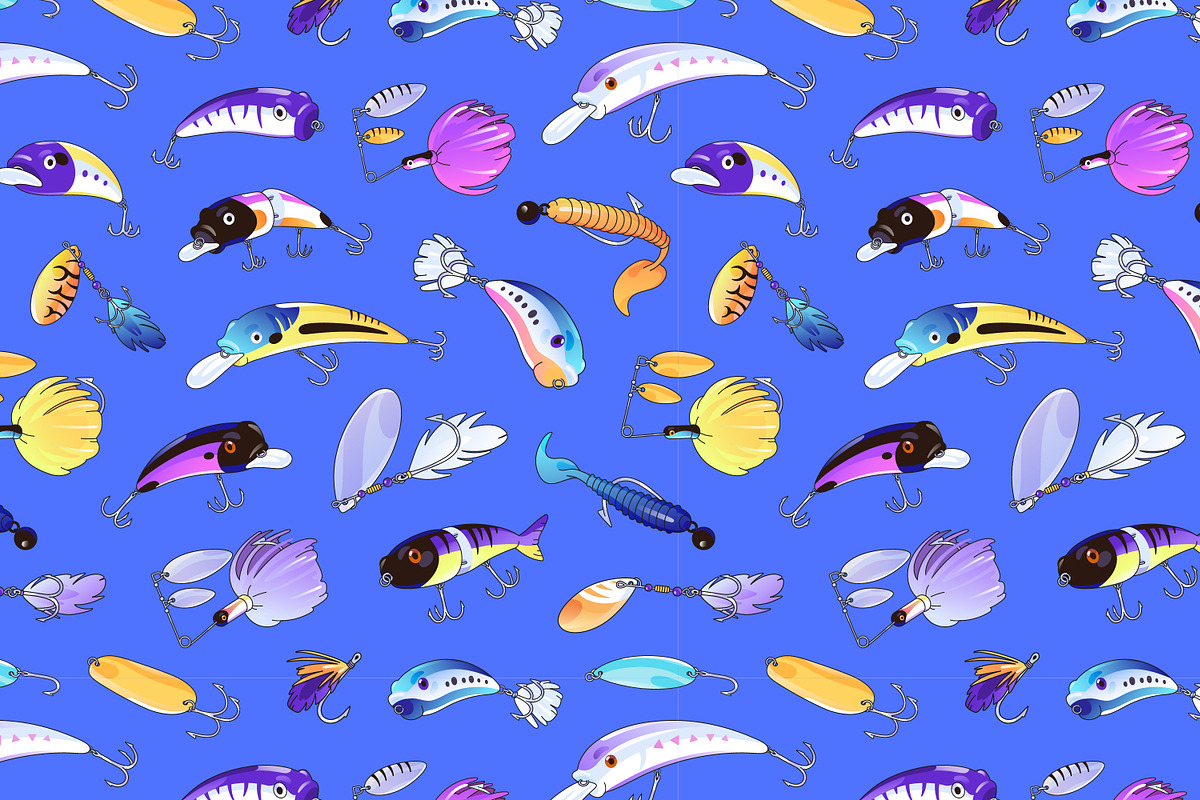 Fishing lure, angler tackle set, an Object Illustration by PaperTrident (Photo 4 of 4)