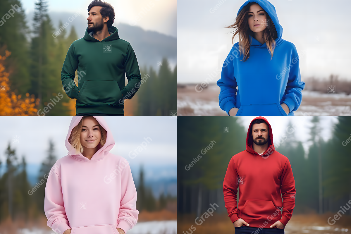 Gildan 18500B Hoodie Mockup Bundle, a Hoody Mockup by Genius Graph (Photo 2 of 3)