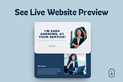 VA Portfolio Website Template Canva, a Landing Page Template by The Chaos Project (Thumbnail 6 of 7)