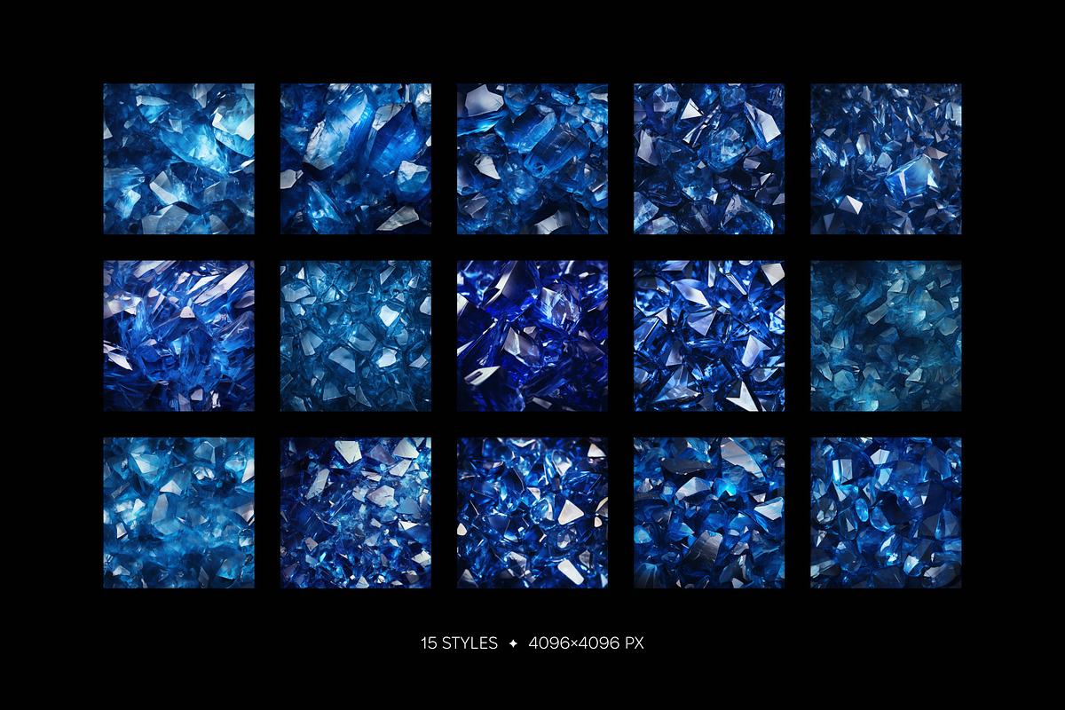 Sapphire gemstone wallpaper pack, a Wallpaper Graphic by existacial (Photo 2 of 4)