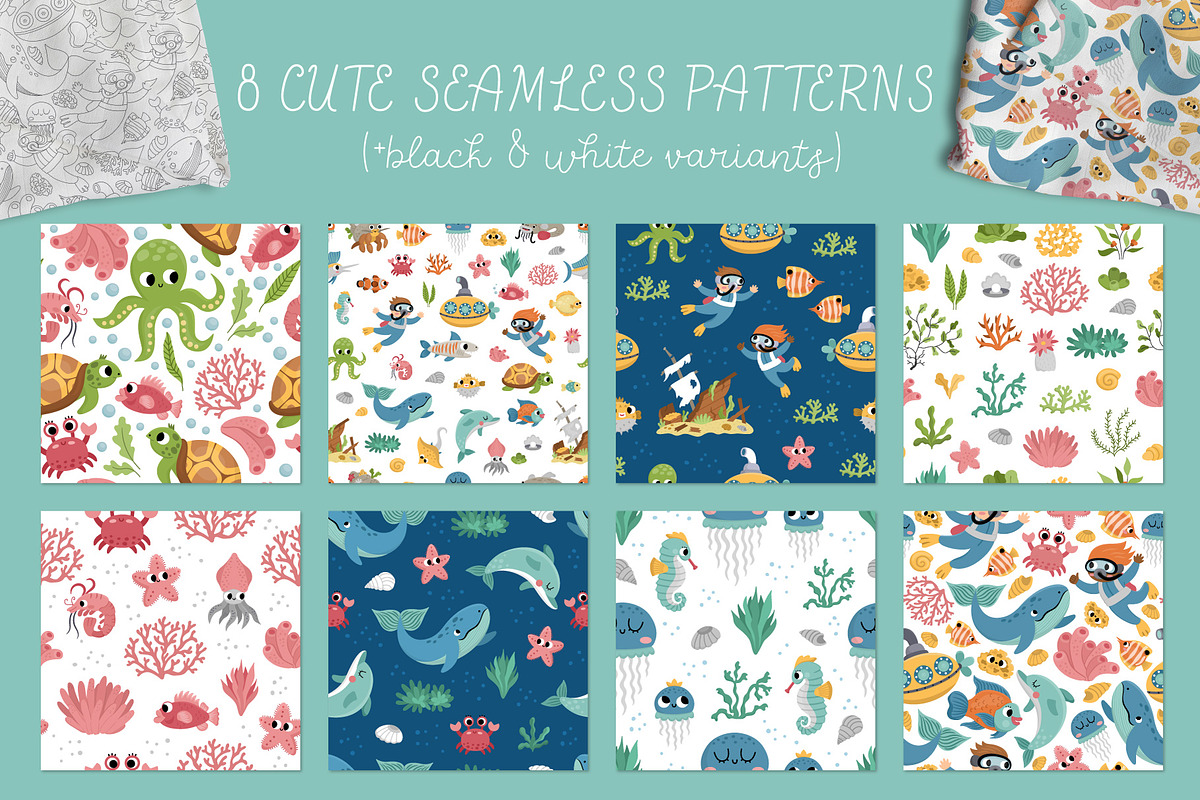 Under the sea clipart collection, an Animal Illustration by Lexi Claus (Photo 7 of 10)