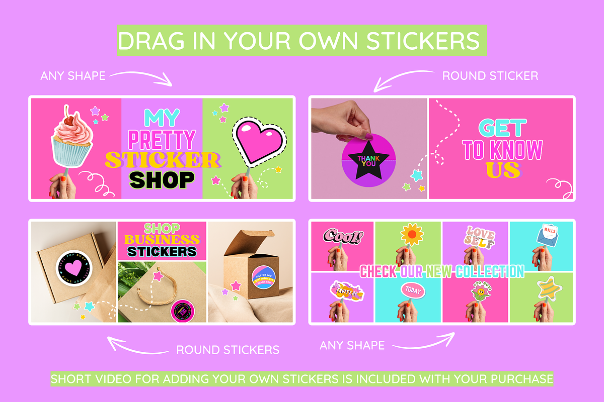 Banner Templates - Sticker Theme, a Shopify Template by SunshineStudioBoutique (Photo 4 of 9)
