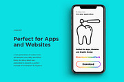 Dentist  | 16 Thin Line Icons Set, an Outline Icon by Alex Blogoodf (Thumbnail 7 of 15)