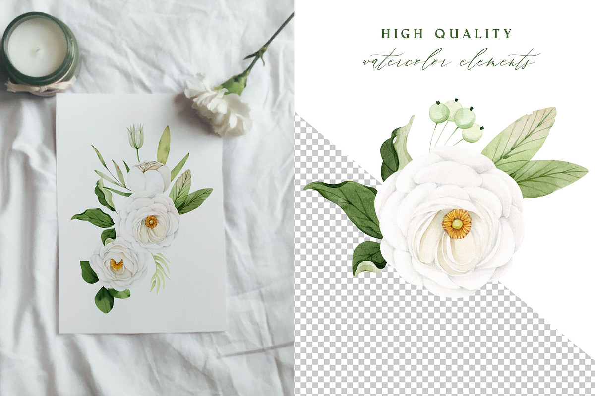 Spring floral greenery, an Illustration by nathalieclaire (Photo 4 of 13)