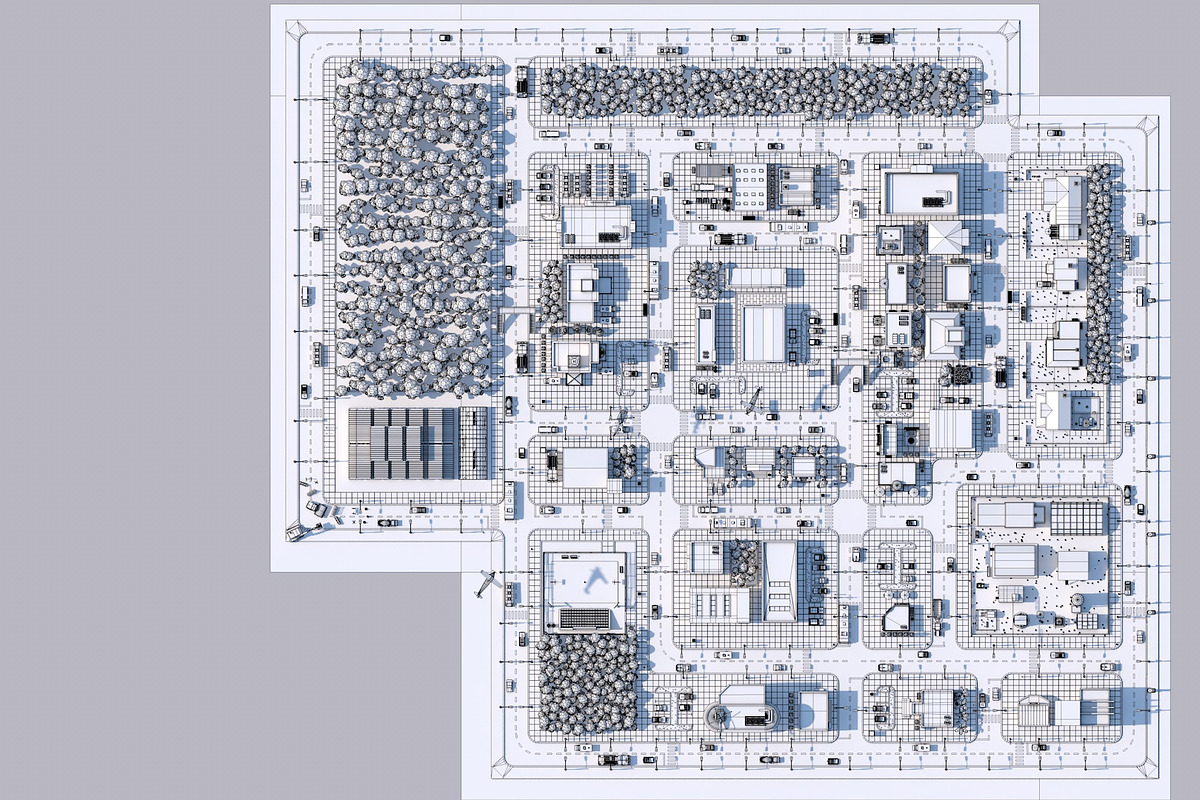 Low Poly City Town Pack, an Architecture 3D Model by multimedia4ds (Photo 39 of 41)
