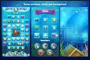 Atlantis Ruins Match 3 Mobile UI Kit, an UI Kit Template by Nearbirds (Thumbnail 6 of 7)