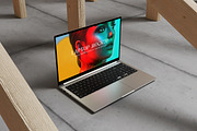 Realistic Laptop Mockup, a Mac Mockup by Graphic Deal (Thumbnail 2 of 6)