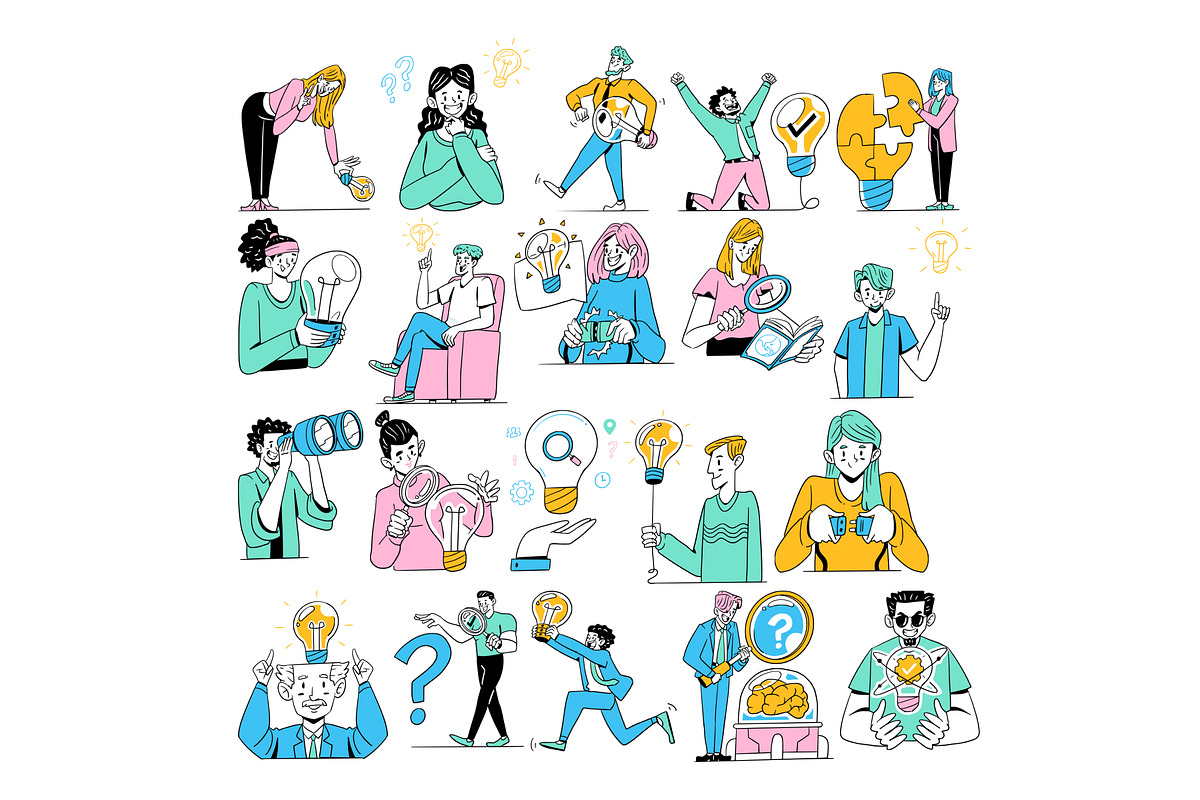 Finding Ideas Doodle Illustration, an Object Illustration by SLAB! Design (Photo 2 of 2)