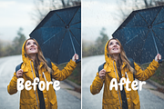 20 Realistic Rain Overlays, a Texture Graphic by youtoview (Thumbnail 9 of 9)