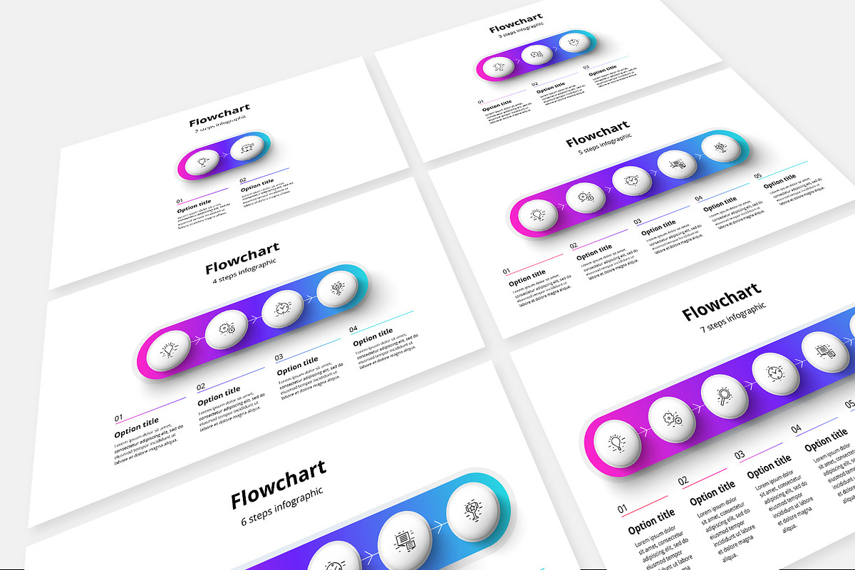 Process Step Infographic Templates, a Presentation Template by Grafvish (Photo 4 of 6)
