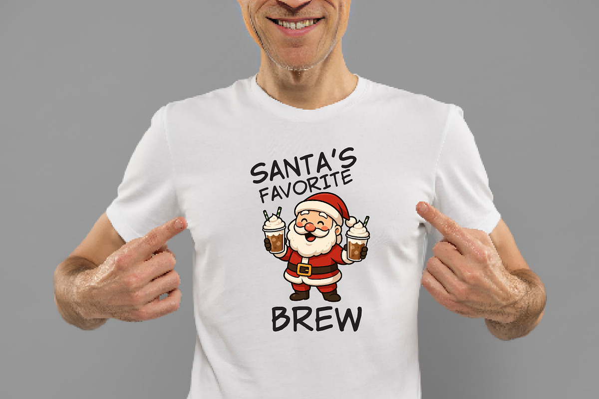Christmas Santa's Favorite Coffee Pn, an Illustration by Daily.Designs (Photo 2 of 5)