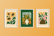Trendy abstract flowers posters set, a Background Graphic by Good Studio (Thumbnail 9 of 13)