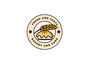 Pie Cake Shop Logo Design, a Branding & Logo Template by AlvinStd